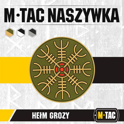 M-Tac patch Egeshelm PVC black and white