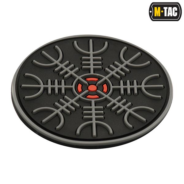 M-Tac patch Egeshelm PVC black and white