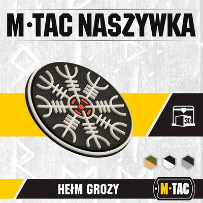M-Tac patch Egeshelm PVC black and white