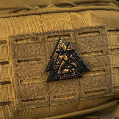M-Tac patch Valknut 3D PVC Black/Coyote