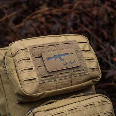 M-Tac patch AKM 7,62?39 Laser Cut Coyote/Black