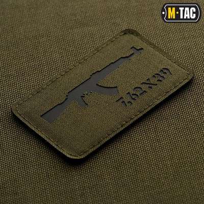 M-Tac patch AKM 7,62?39 Laser Cut Coyote/Black