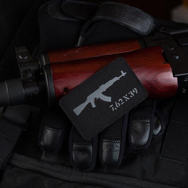 M-Tac patch AKM 7,62?39 Laser Cut Coyote/Black