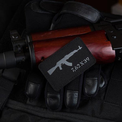 M-Tac patch AKM 7,62?39 Laser Cut Coyote/Black
