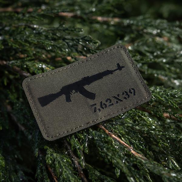 M-Tac patch AKM 7,62?39 Laser Cut Coyote/Black