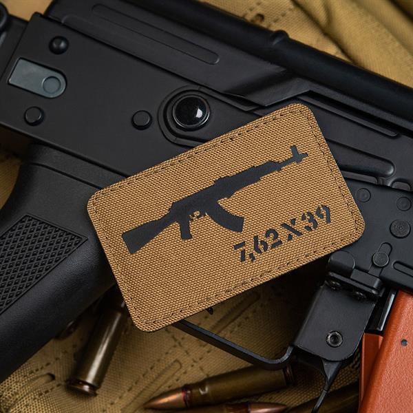 M-Tac patch AKM 7,62?39 Laser Cut Coyote/Black