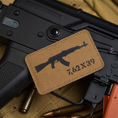 M-Tac patch AKM 7,62?39 Laser Cut Coyote/Black