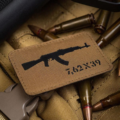 M-Tac patch AKM 7,62?39 Laser Cut Coyote/Black