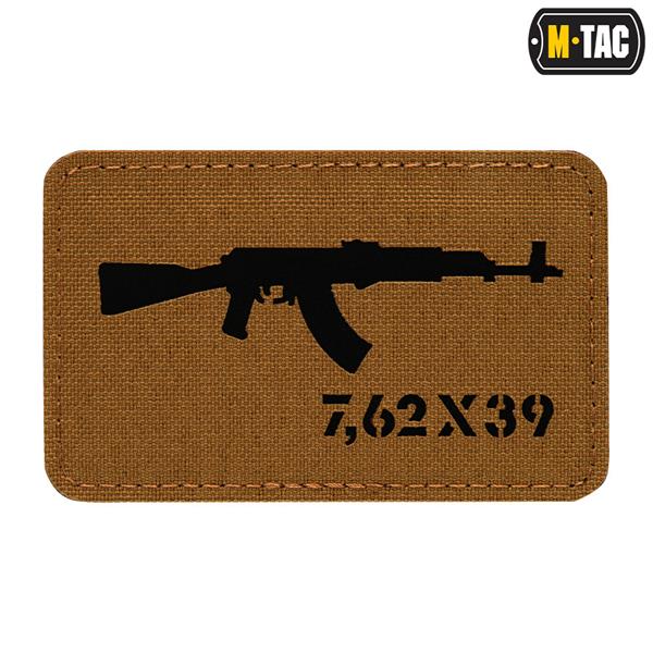 M-Tac patch AKM 7,62?39 Laser Cut Coyote/Black