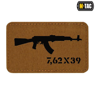 M-Tac patch AKM 7,62?39 Laser Cut Coyote/Black