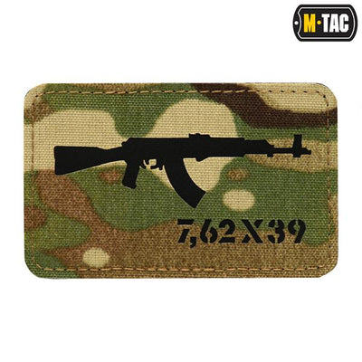 M-Tac patch AKM 7,62?39 Laser Cut Coyote/Black