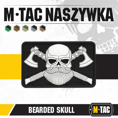 M-tac bearded skull 3d pvc