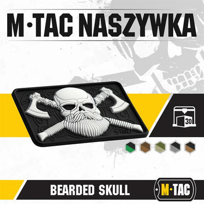M-tac bearded skull 3d pvc