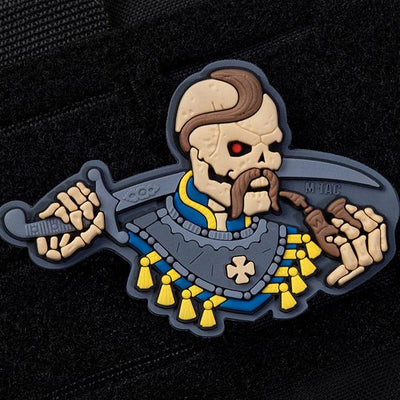 M-Tac patch You Only Die Once 3D PVC Gray/White