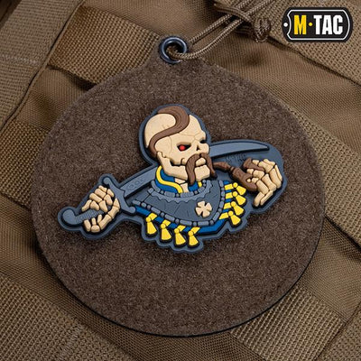 M-Tac patch You Only Die Once 3D PVC Gray/White