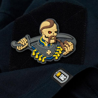 M-Tac patch You Only Die Once 3D PVC Gray/White
