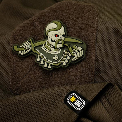 M-Tac patch You Only Die Once 3D PVC Gray/White