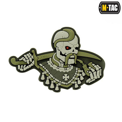 M-Tac patch You Only Die Once 3D PVC Gray/White