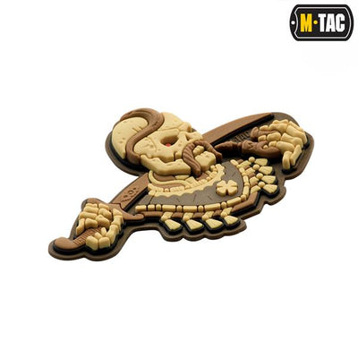 M-Tac patch You Only Die Once 3D PVC Gray/White