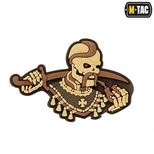 M-Tac patch You Only Die Once 3D PVC Gray/White