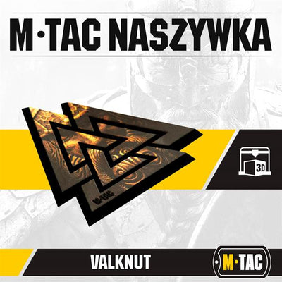 M-Tac patch Valknut 3D PVC Black/Coyote