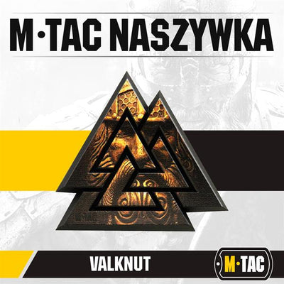 M-Tac patch Valknut 3D PVC Black/Coyote
