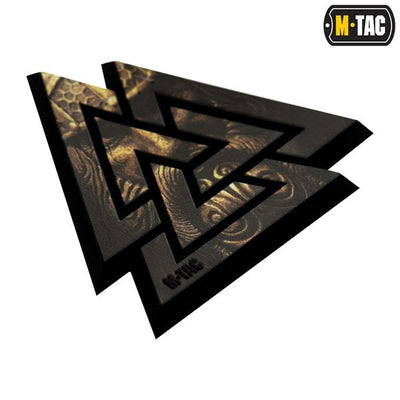 M-Tac patch Valknut 3D PVC Black/Coyote