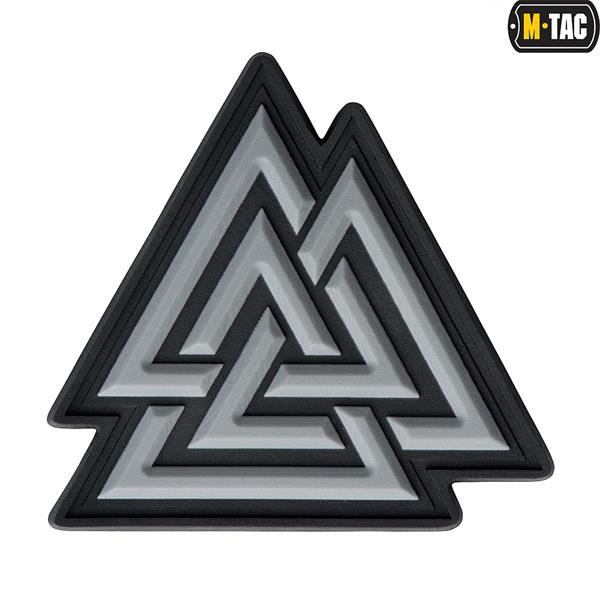M-Tac patch Valknut PVC black/red
