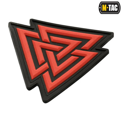 M-Tac patch Valknut PVC black/red