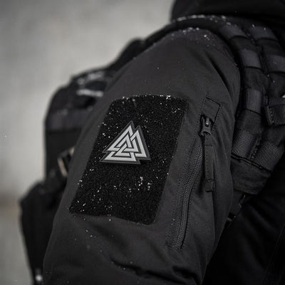 M-Tac patch Valknut PVC black/red