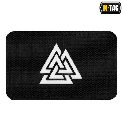 M-Tac patch Valknut horizontal Laser Cut Black/gid