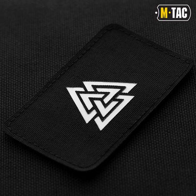 M-Tac patch Valknut horizontal Laser Cut Black/gid