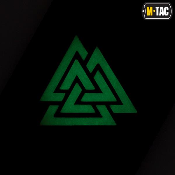 M-Tac patch Valknut horizontal Laser Cut Black/gid