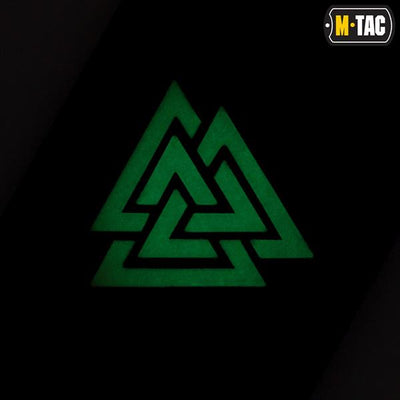 M-Tac patch Valknut horizontal Laser Cut Black/gid