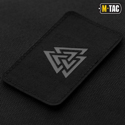 M-Tac patch Valknut horizontal Laser Cut Black/Grey