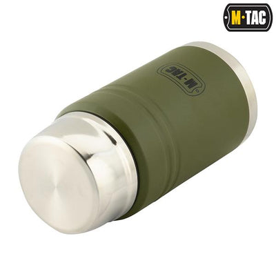 M-Tac Stainless 750 ml Thermos with folding spoon Olive