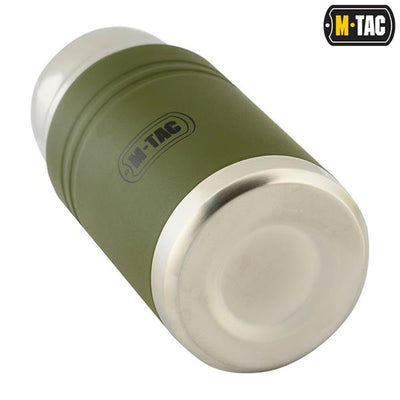 M-Tac Stainless 750 ml Thermos with folding spoon Olive
