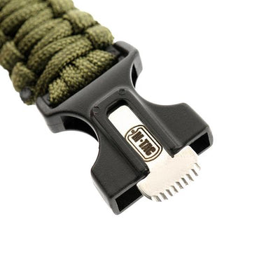 M-Tac paracord bracelet with spark cutter, compass and whistle