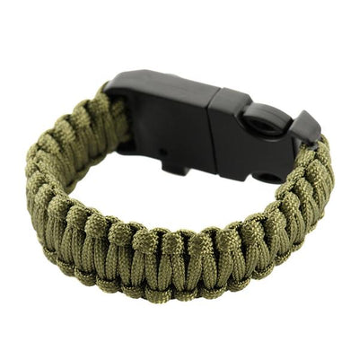 M-Tac paracord bracelet with spark cutter, compass and whistle