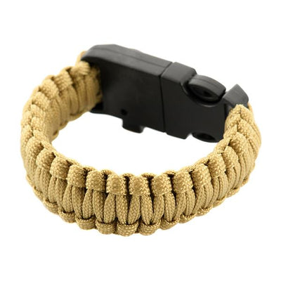 M-Tac paracord bracelet with spark cutter, compass and whistle