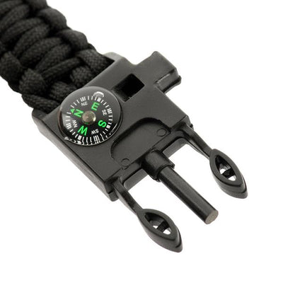 M-Tac paracord bracelet with spark cutter, compass and whistle